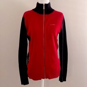 Ralph Lauren black label knit zip up sweater